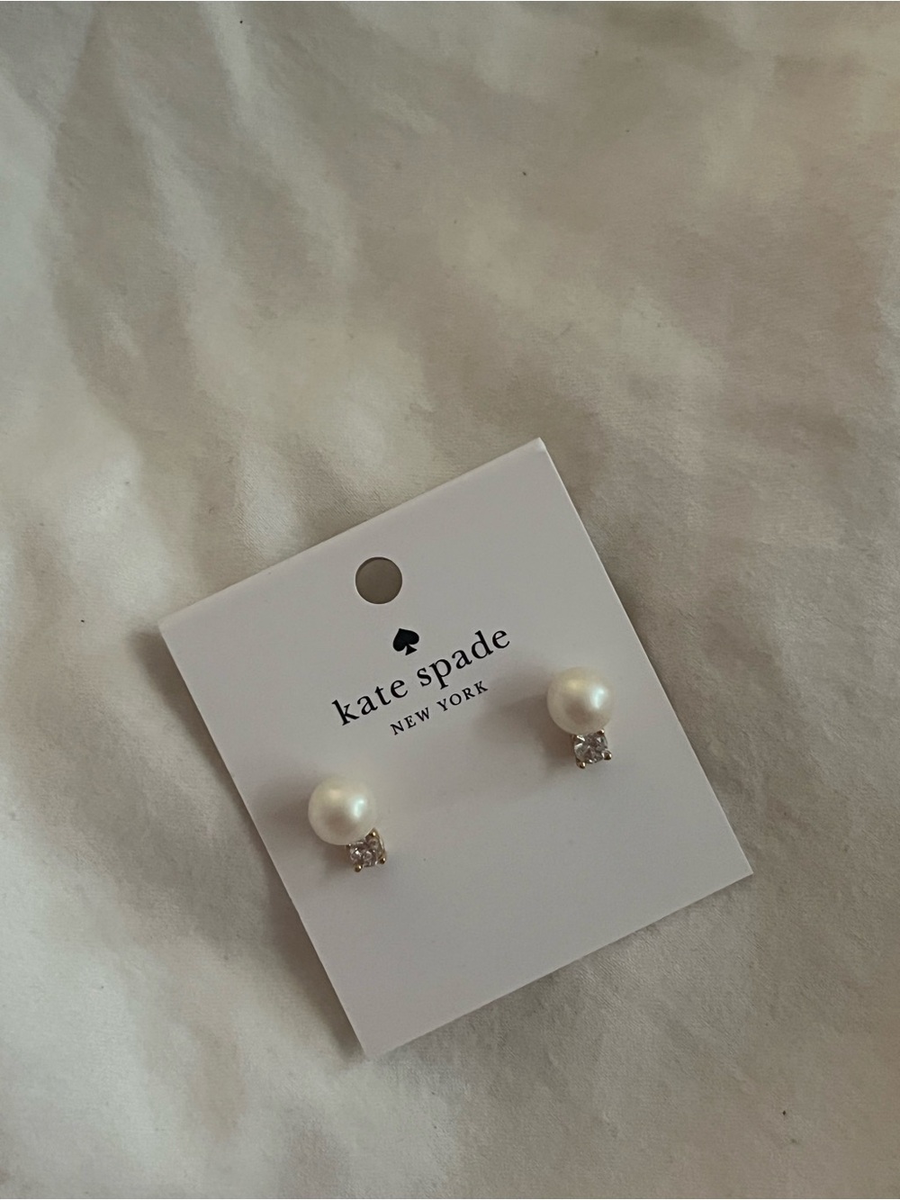 Kate Spade Pearl & Crystal Stud Earrings